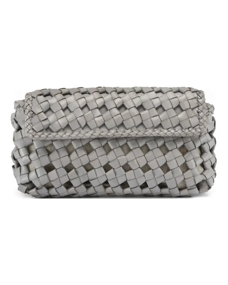 Officine Creative Italia Gewebte Class Schultertasche - Grau Grau