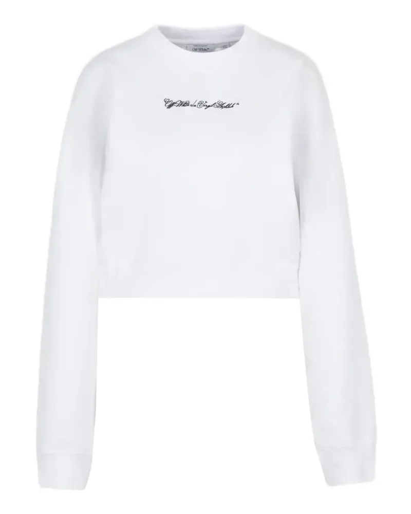 OFF-WHITE cotton graphic sweatshirt - Weiß Weiß