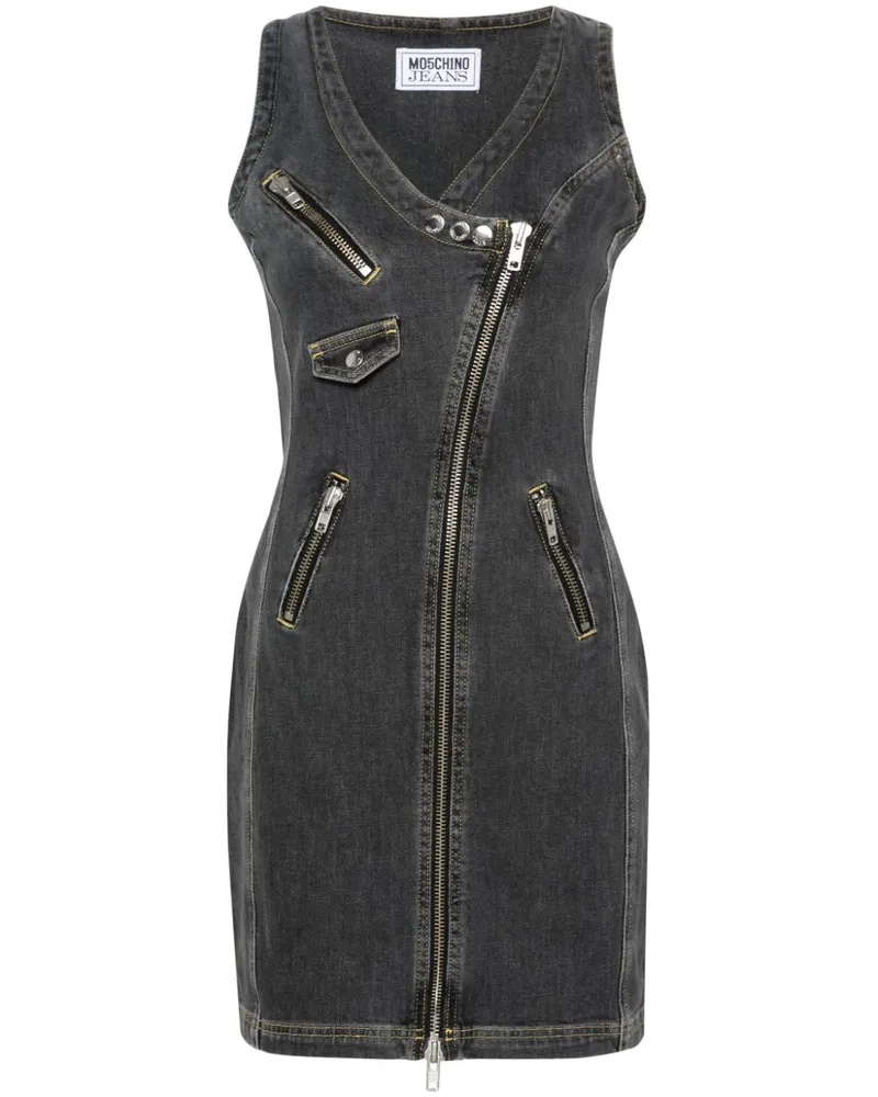 Moschino Midikleid mit Reißverschluss - Grau Grau