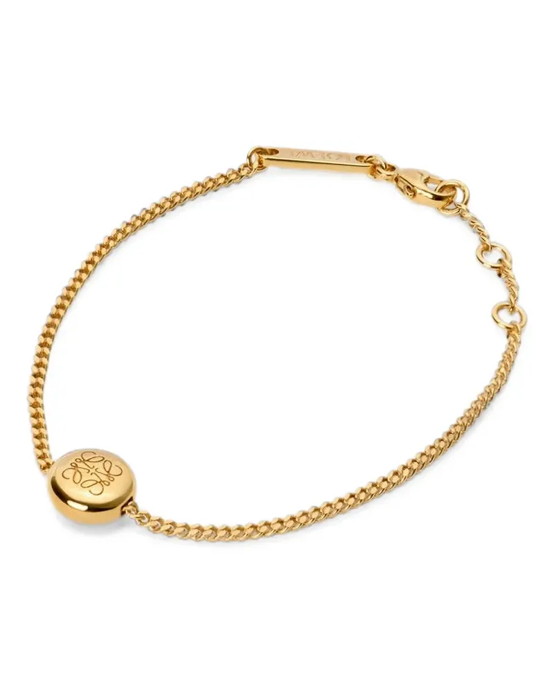 Loewe Pebble Anagram-engraved bracelet - Gold Gold