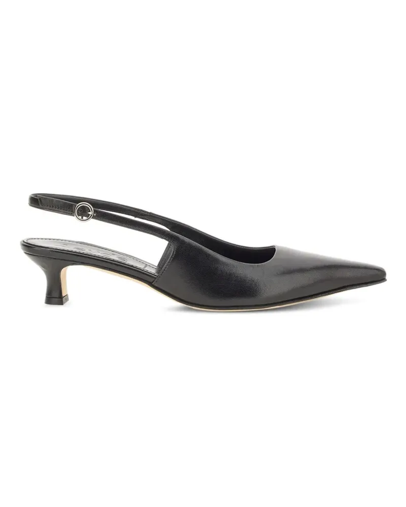 aeyde slingback pointed-toe mules - Schwarz Schwarz