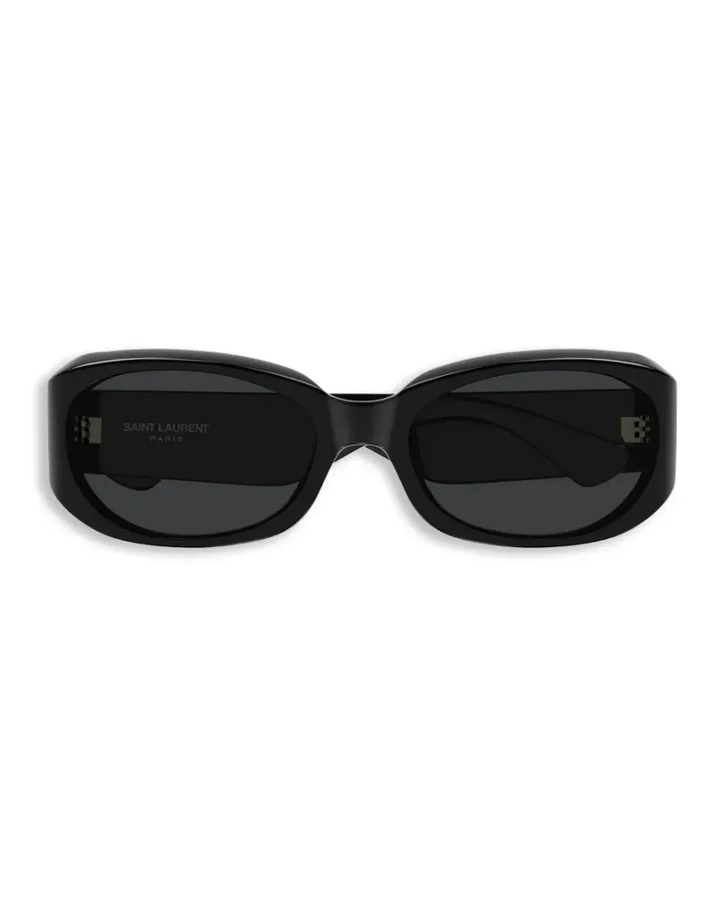 Saint Laurent oval-frame sunglasses - Schwarz Schwarz
