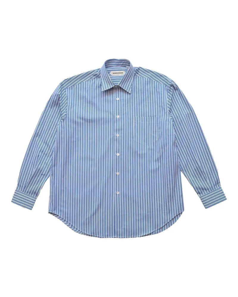 Namacheko Gestreiftes Colt Blue Hemd - Blau Blau
