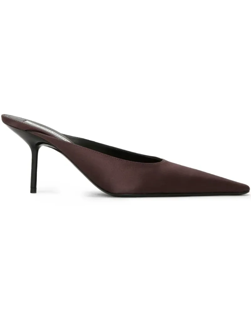 Victoria Beckham Sloan Stiletto-Mules mit spitzer Kappe 75mm - Braun Braun