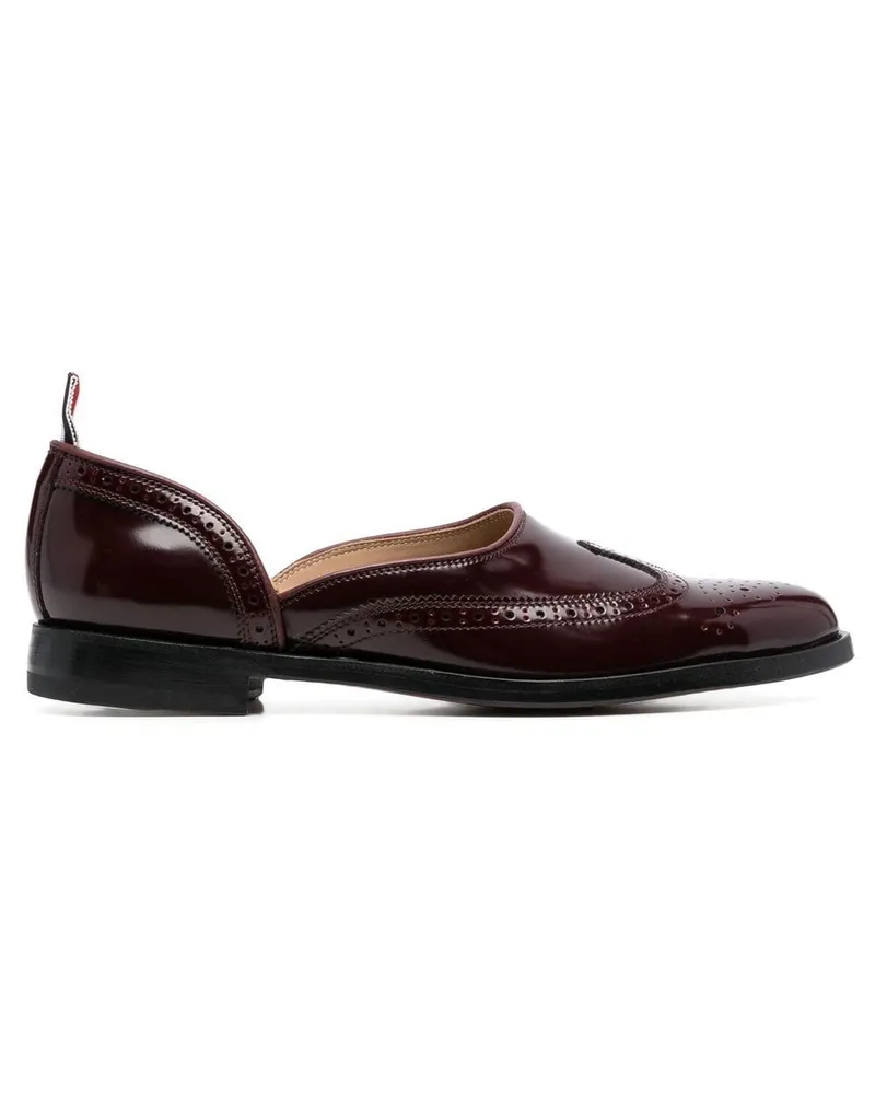 Thom Browne Budapester mit RWB-Streifen - Rot Rot