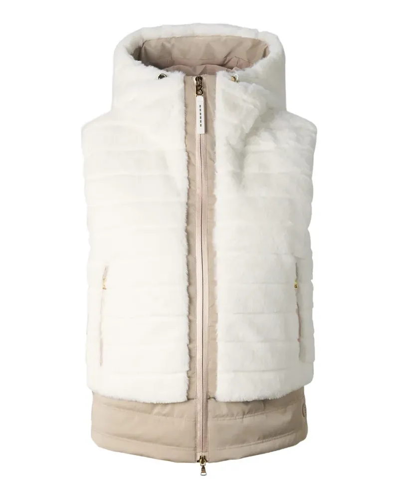Bogner Manda Weste aus Faux Fur - Weiß Weiß