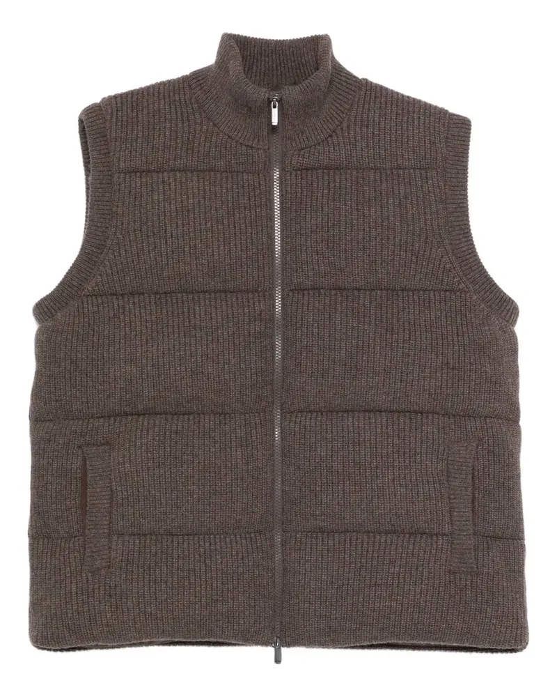 MC2 Saint Barth leeds zip knit jacket - Braun Braun