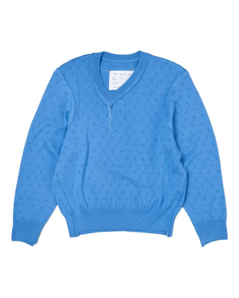 Camiel Fortgens Frankenstein Pullover mit V-Ausschnitt - Blau Blau