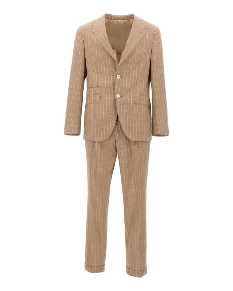 HUGO BOSS pinstriped suit - Nude Nude
