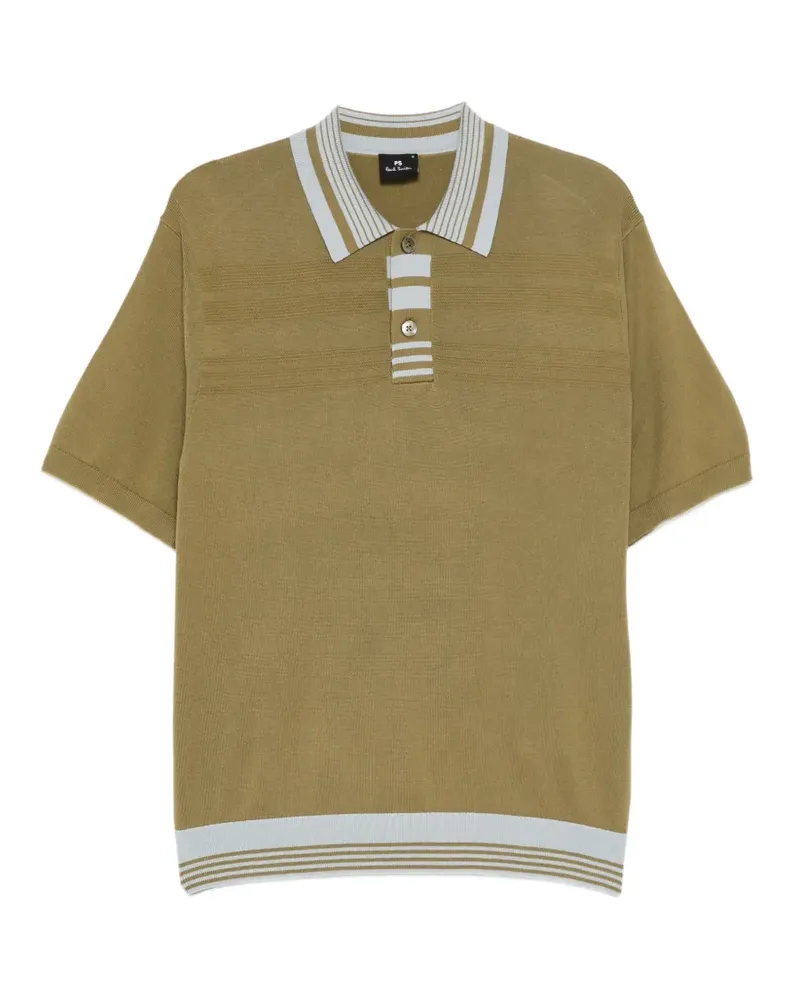 Paul Smith Gestreiftes Poloshirt - Grün Grün