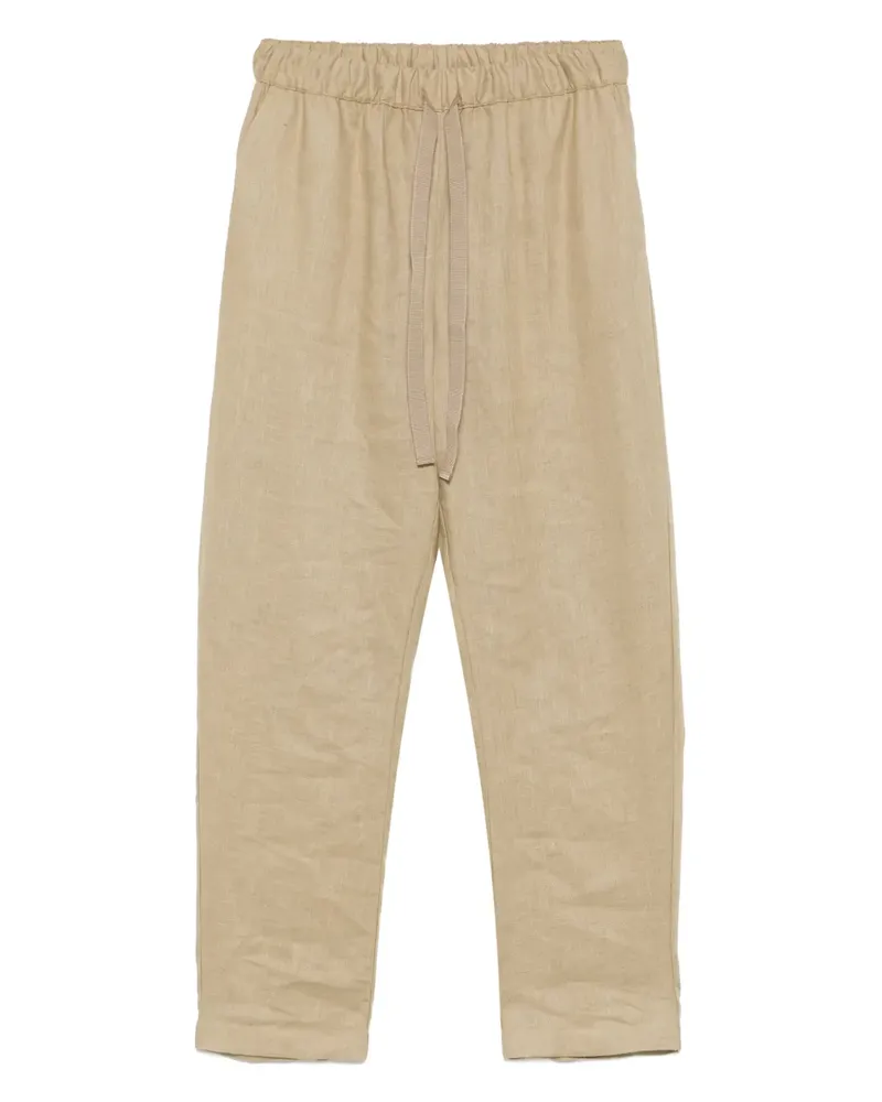 Semicouture Hose aus Leinen - Grün Grün