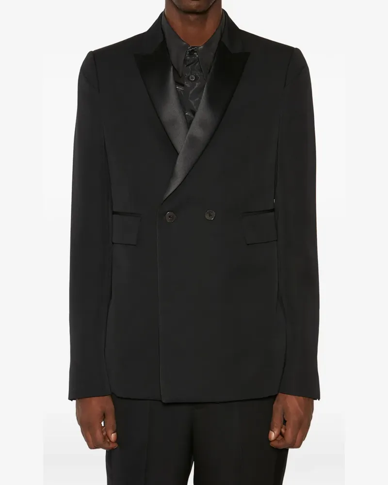 Sapio double-breasted wool blazer - Schwarz Schwarz