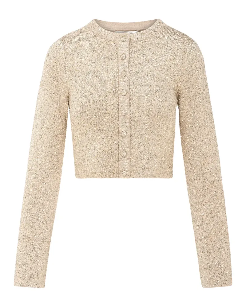 LoveShackFancy Geknöpfter Ferra Cropped-Cardigan - Nude Nude
