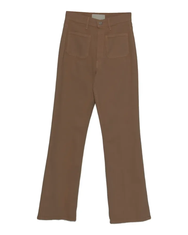 Mother patch pocket bookie trousers - Nude Nude