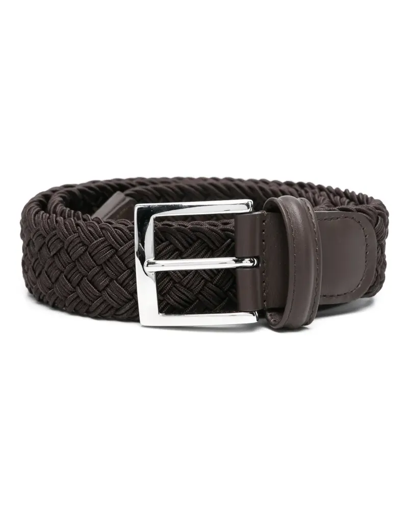 Kiton Geflochtener Gürtel - Schwarz Schwarz