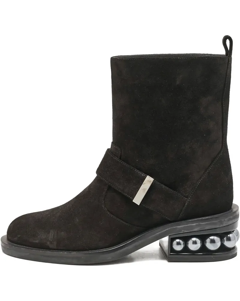 Nicholas Kirkwood Stiefel mit Perlenverzierung - Schwarz Schwarz