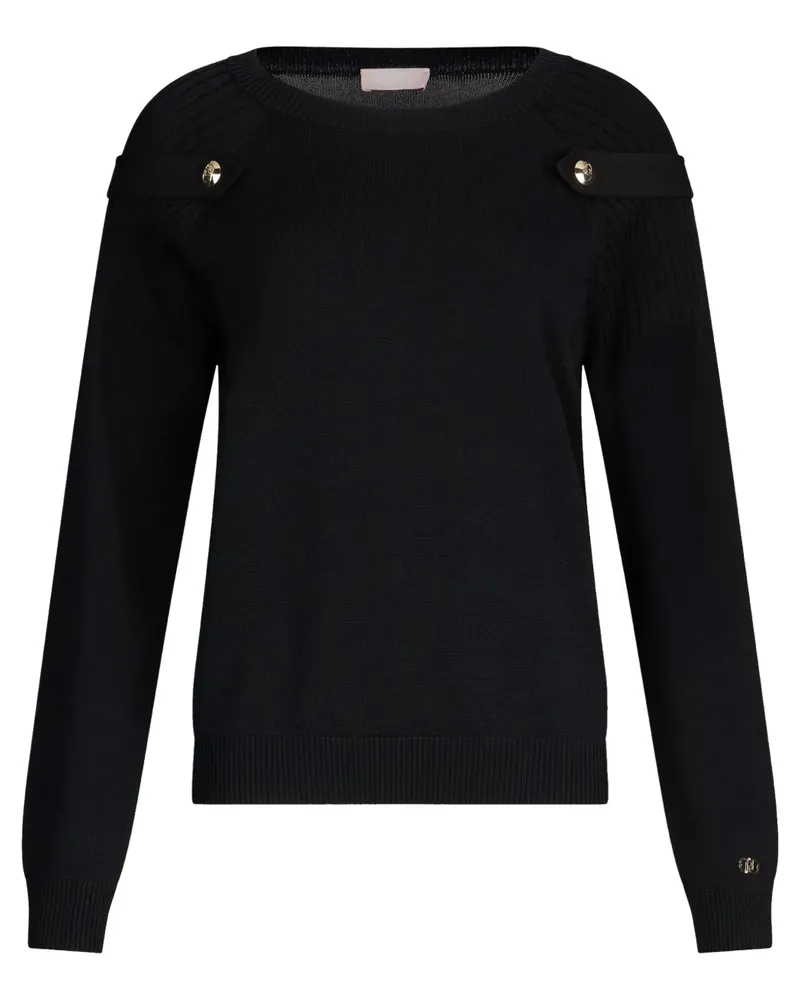 Liu Jo Geknöpfter Pullover - Schwarz Schwarz