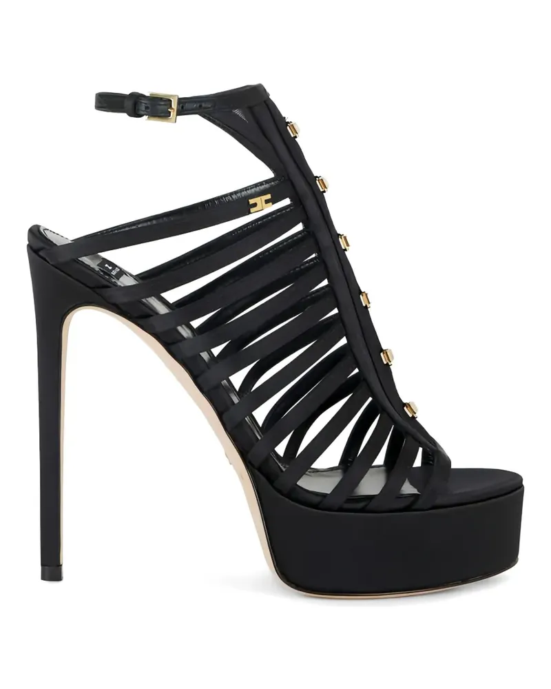 Elisabetta Franchi ankle strap platform sandals - Schwarz Schwarz