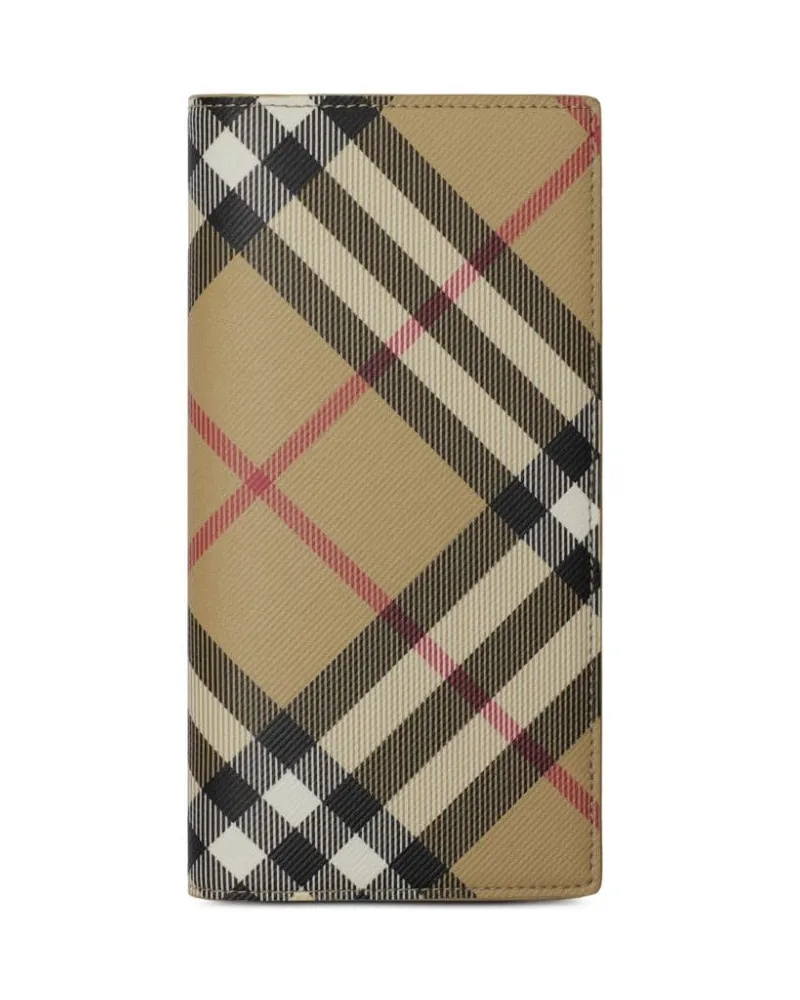 Burberry Portemonnaie mit Karomuster - Nude Nude