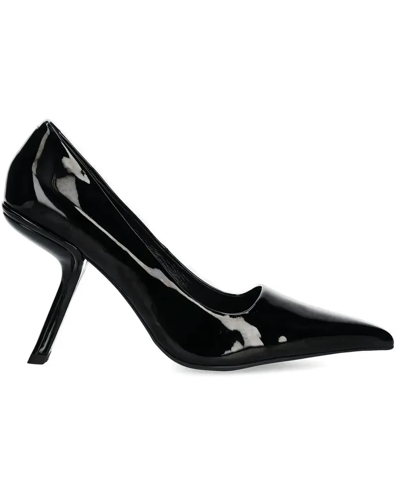 Jeffrey Campbell Spitze Pumps mit Design-Absatz 100mm - Schwarz Schwarz