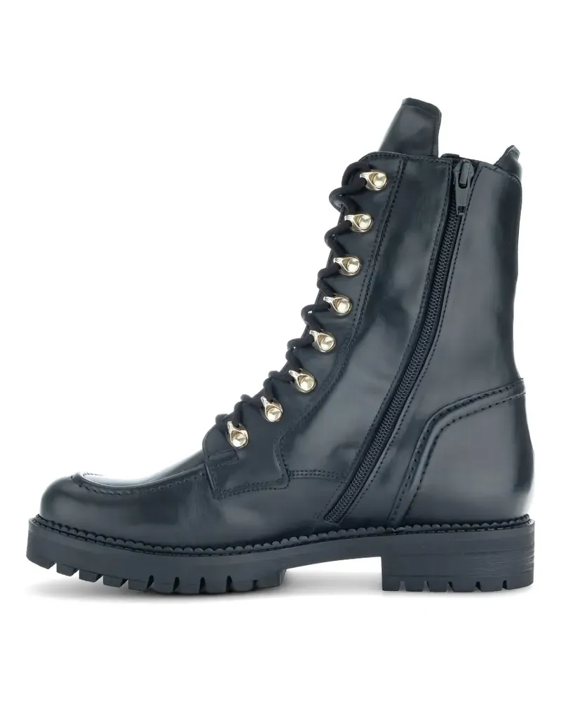 Gabor Stiefel im Military-Look - Schwarz Schwarz