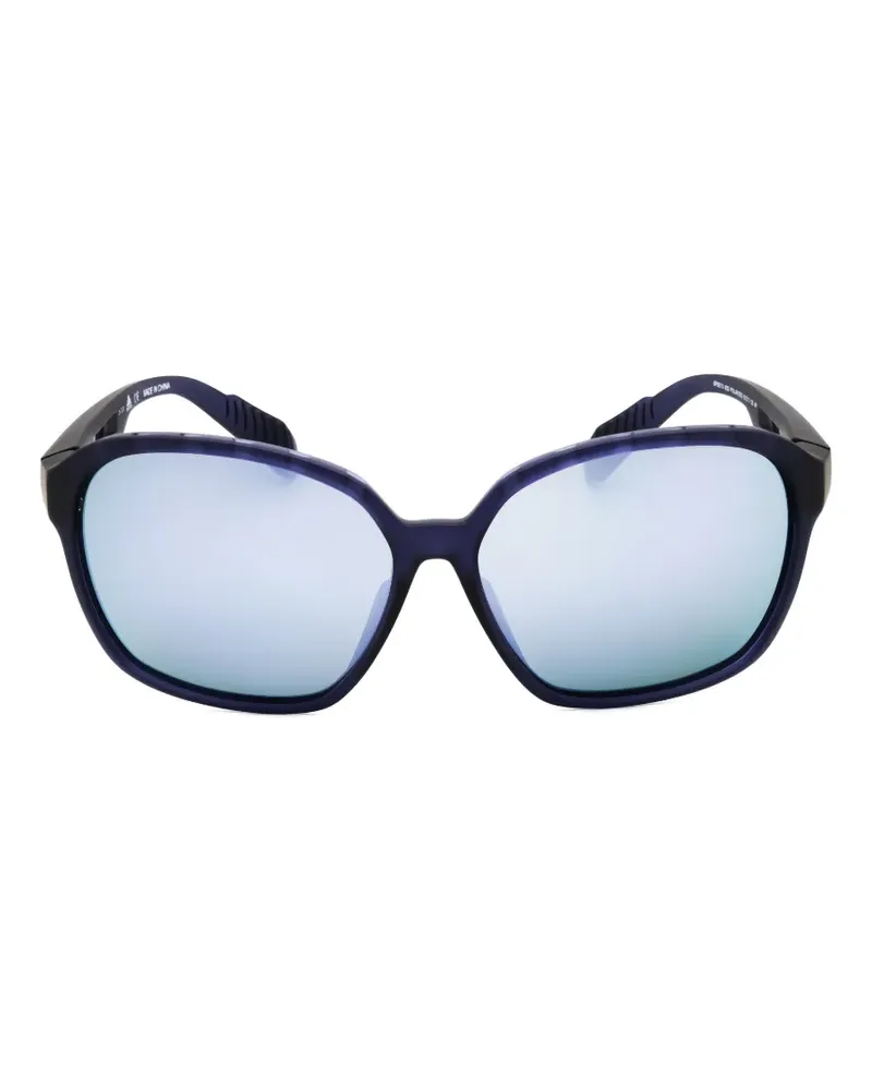 adidas wraparound-frame sunglasses - Blau Blau