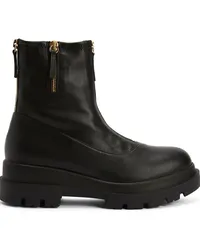 Giuseppe Zanotti Stiefeletten mit Logo-Patch Schwarz