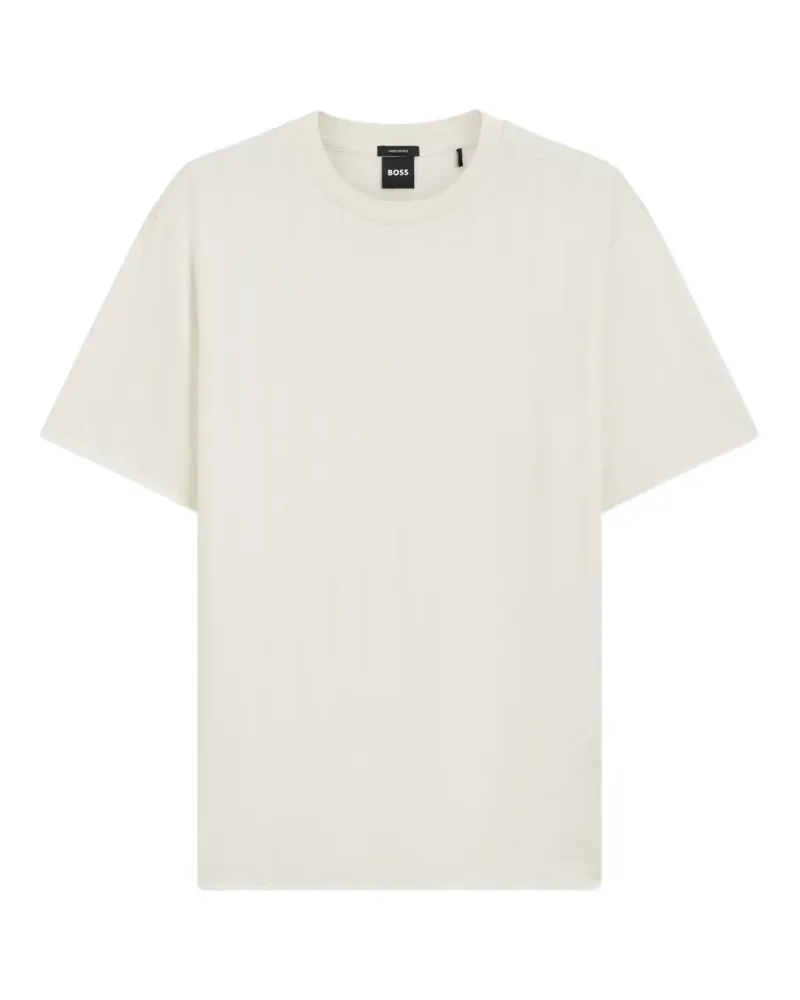 HUGO BOSS Strukturiertes T-Shirt - Nude Nude