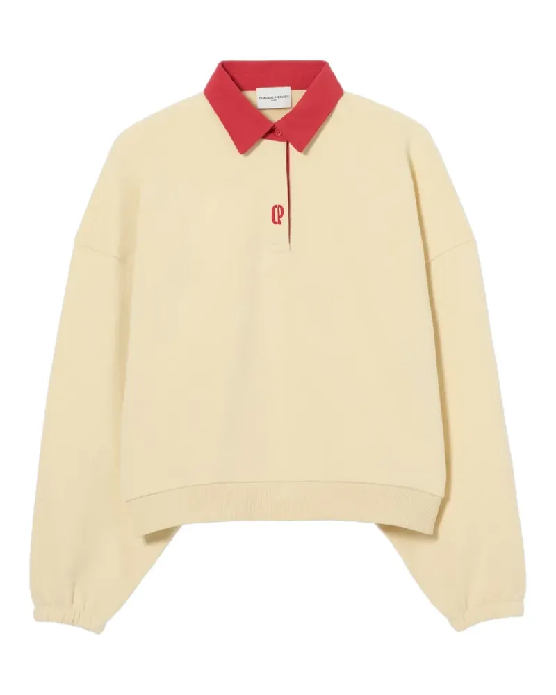 Claudie Pierlot Poloshirt mit Logo-Stickerei - Nude Nude