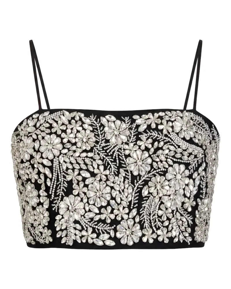 Cinq à Sept Crystal Ivy Nikki top - Schwarz Schwarz
