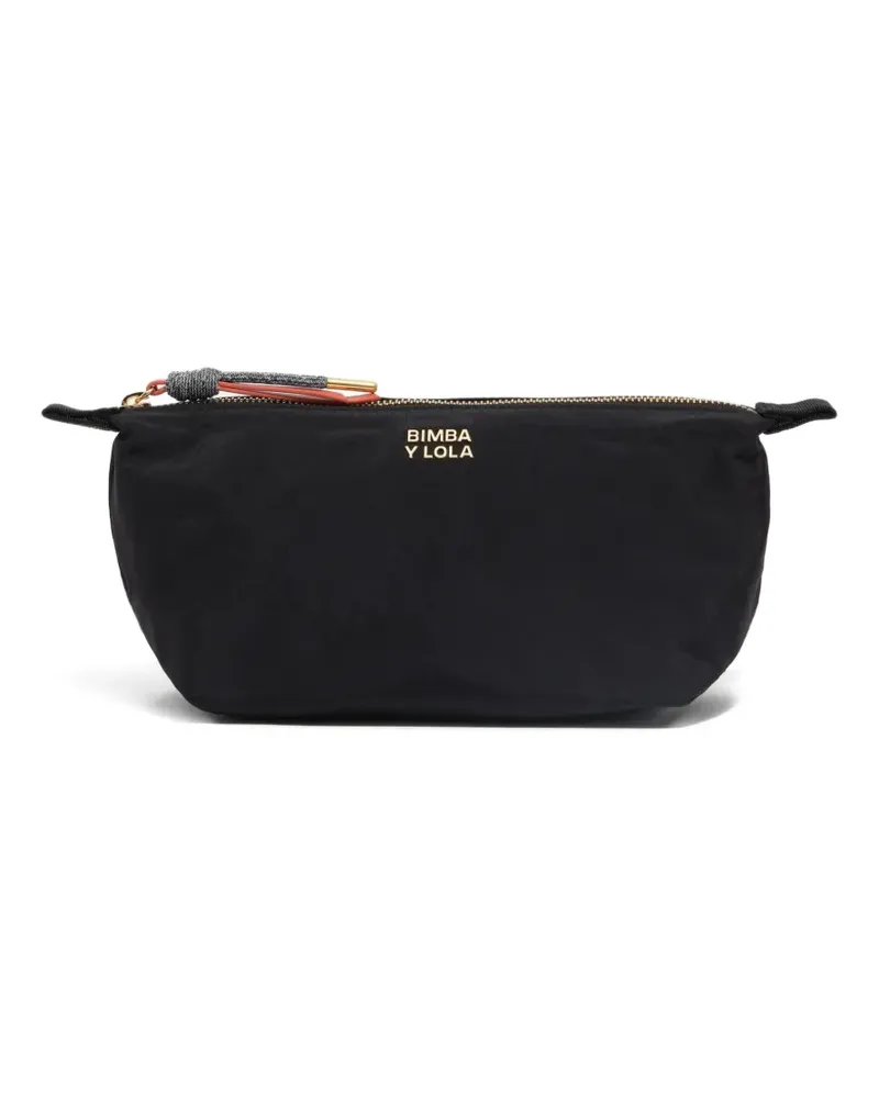 BIMBA Y LOLA Kosmetiktasche mit Logo-Detail - Schwarz Schwarz
