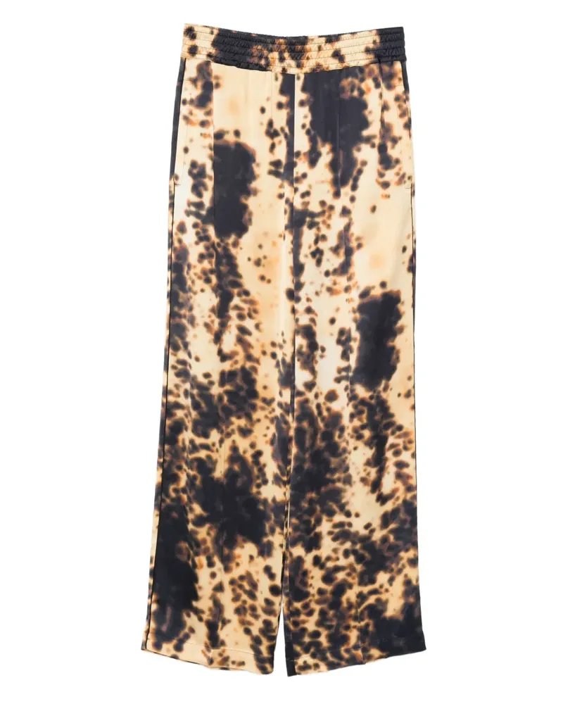 Victoria Beckham elasticated-waist printed trousers - Gelb Gelb