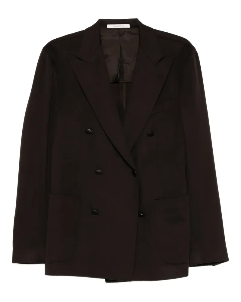 Tagliatore Doppelreihige Jacke mit Tasche - Braun Braun