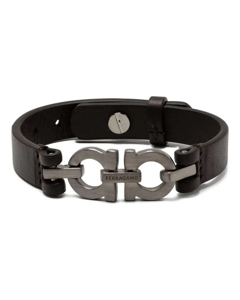 Ferragamo Armband mit Gancini-Detail - Braun Braun
