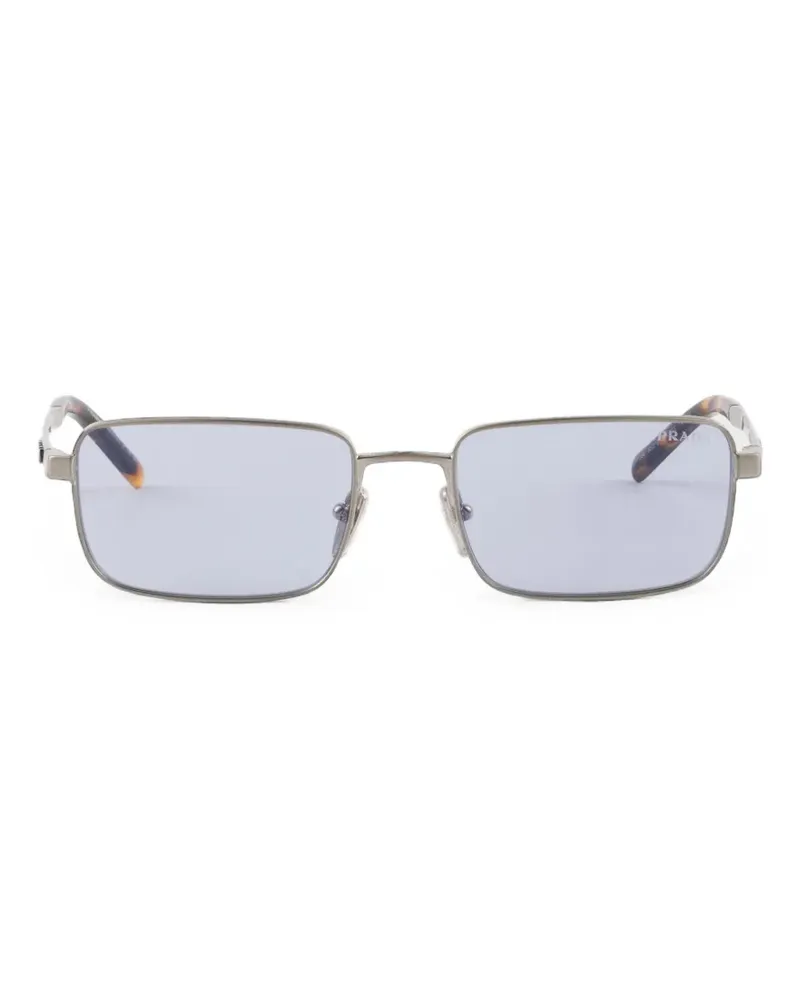 Prada Sonnenbrille mit Logo - Silber Silber