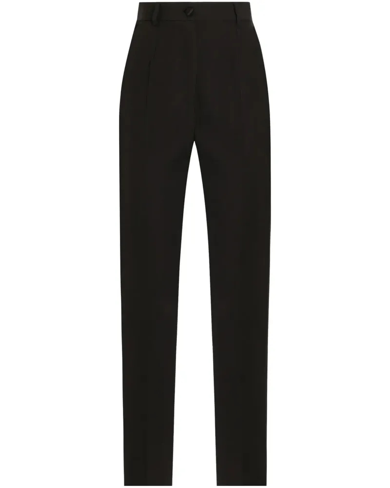 Dolce & Gabbana Klassische High-Waist-Hose - Schwarz Schwarz