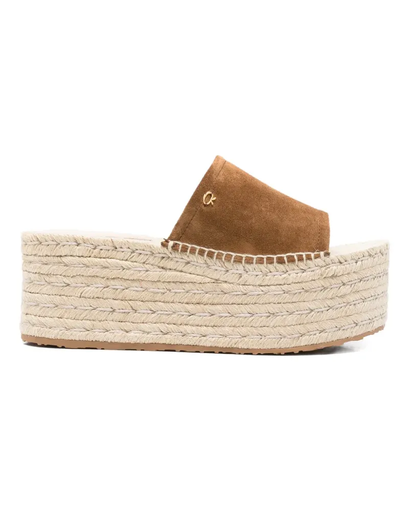 Gianvito Rossi Wildleder-Espadrilles mit Absatz - Braun Braun
