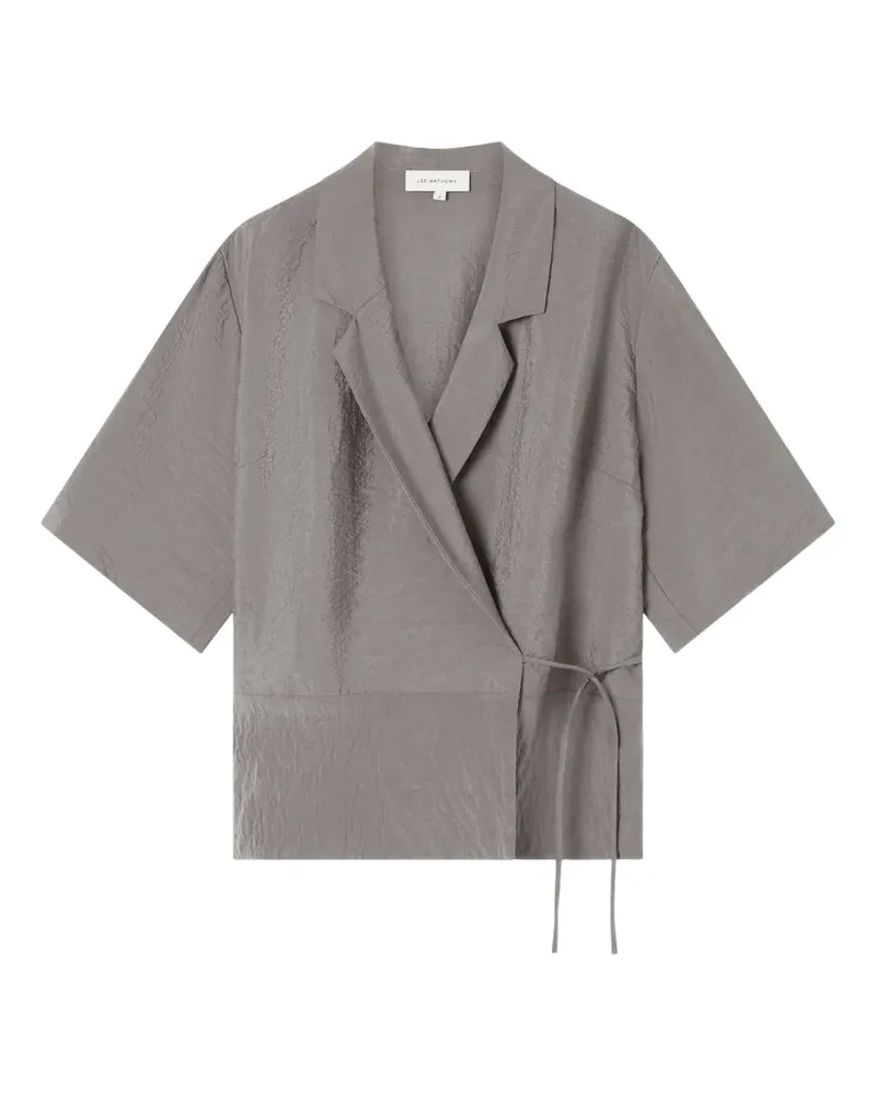 Lee Mathews Maggie tie-waist top - Grau Grau