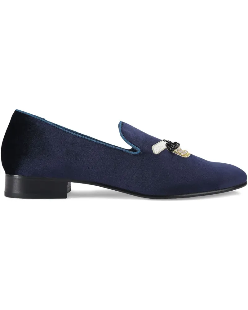 Kurt Geiger Ace Loafer mit Stickerei - Blau Blau