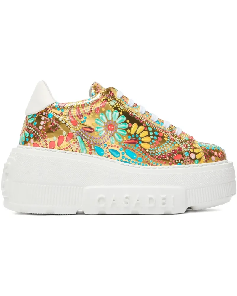 Casadei Nexus Dome Plateau-Sneakers - Grün Grün