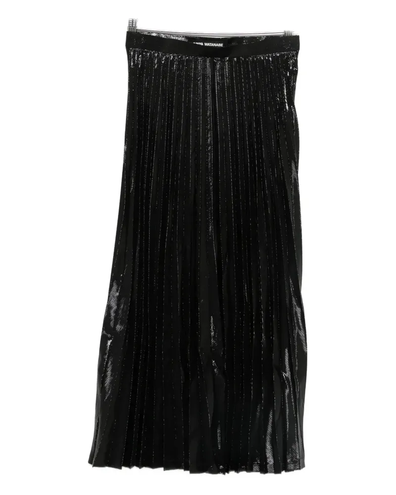 Junya Watanabe Rock mit Falten - Schwarz Schwarz