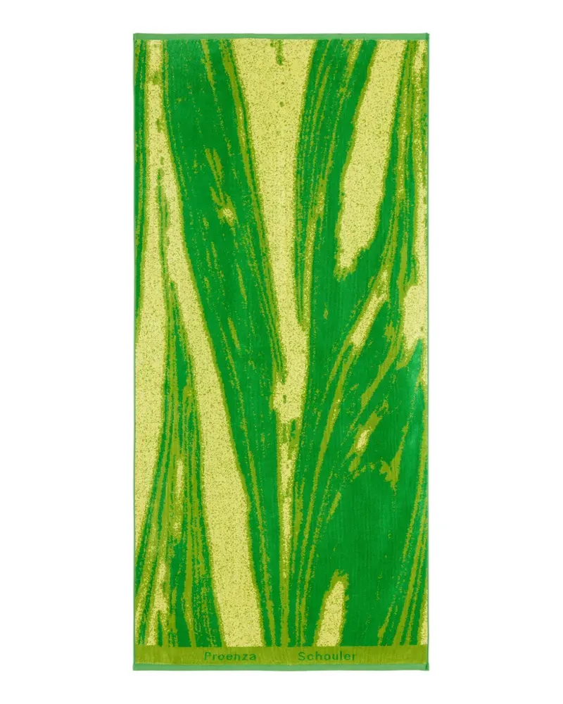 Proenza Schouler abstract-print towel - Grün Grün