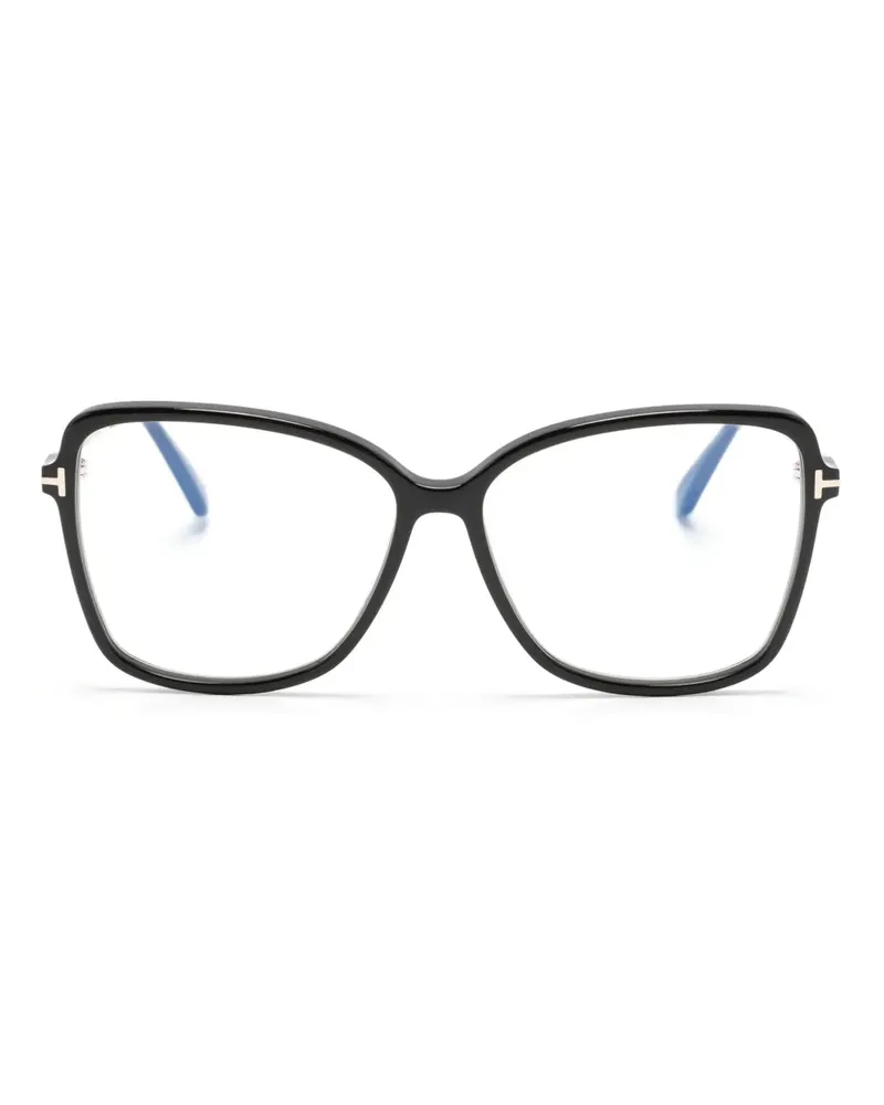 Tom Ford Brille mit eckigem Gestell - Schwarz Schwarz