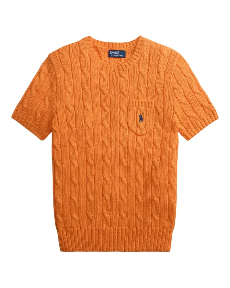 Ralph Lauren cable-knit pocket sweater - Orange Orange