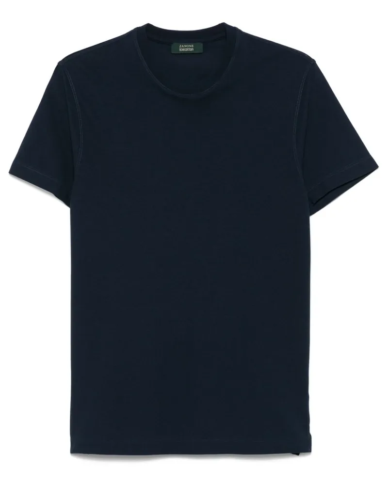Zanone Klassisches T-Shirt Blau