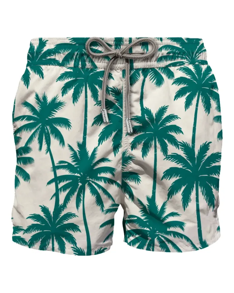 MC2 Saint Barth Segel-Hose mit Palmen-Print - Nude Nude