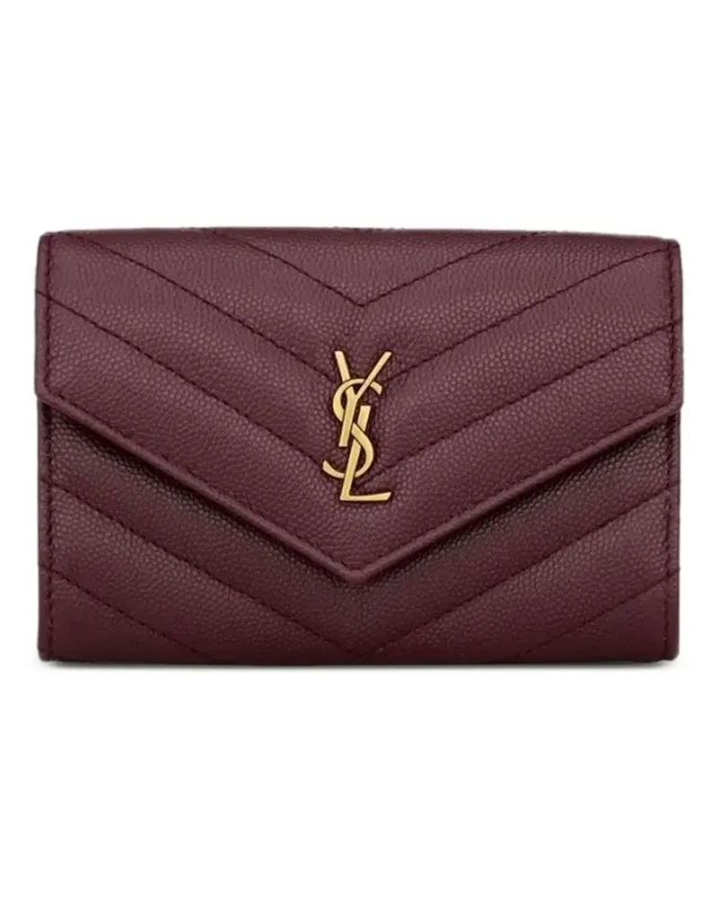 Saint Laurent Gestepptes Portemonnaie - Violett Violett
