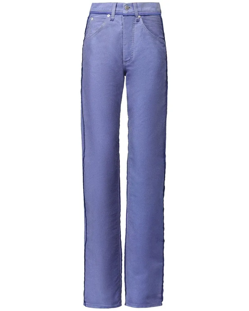 Maison Margiela Gerade Jeans im Distressed-Look Blau