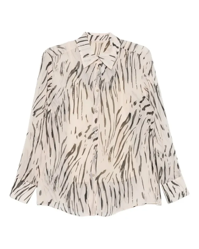 Pennyblack animal-print shirt - Nude Nude