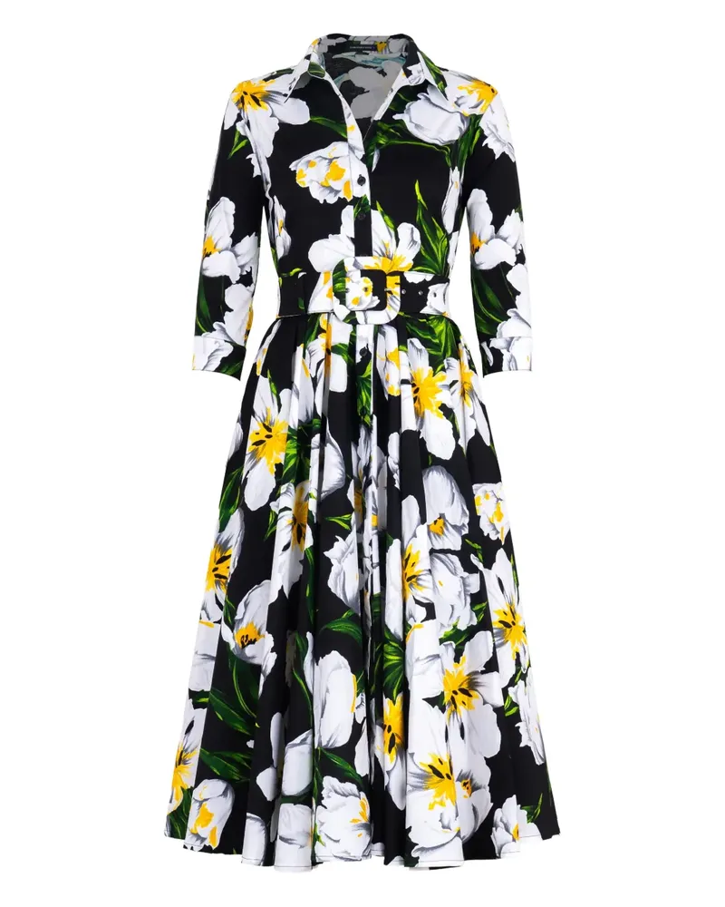 Samantha Sung Abelia Kleid - Schwarz Schwarz